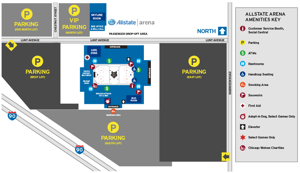Seating Chart Pricing Chicago Allstate Arena Wolves